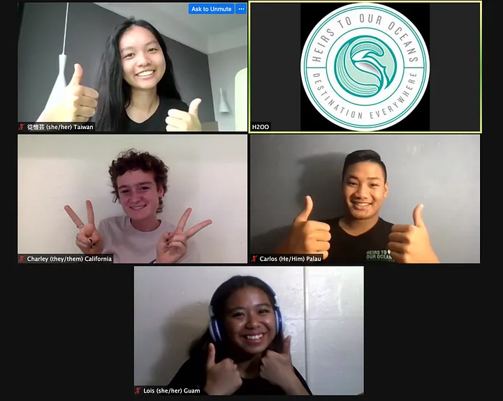H2OO Global Youth Leaders Speak at Taiwan Ocean Youth Leadership Camp